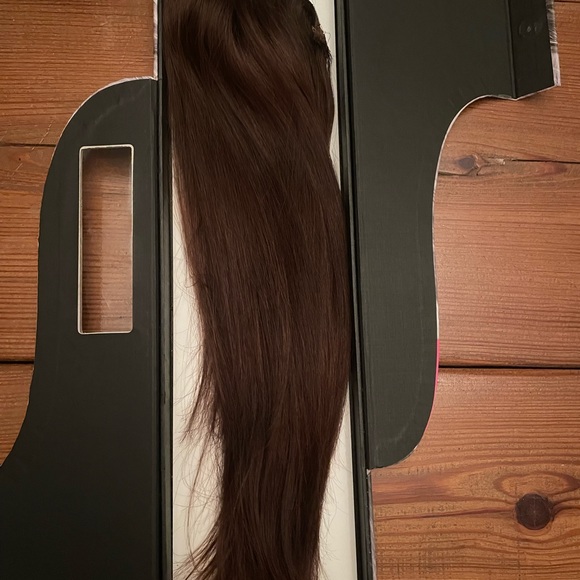 SHE,By Shilo Hair Extension, Flip and Go, Halo hair extension,16-18โ Dark brown - Picture 10 of 13